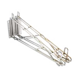 Eagle DWB18-C-X Stationary Wall Mount Bracket, wire, mid unit (Shelf sold separately), for 18"D shelf, includes (1) double shelf support & wall