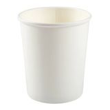 TAKEOUT DELI CONTAINER 32oz 4-1/2" RND PAPER WHITE 500/cs