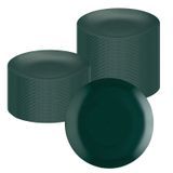 PLATE 9"dia 3/4"h MODERNA PLASTIC GREEN 40/cs