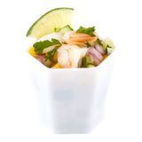 HEXAGON GLASS 2oz 1-3/4"h POLYSTYRENE WHITE 100/cs