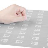 LABEL 2x1" PLASTIC CLEAR & WHT "IMMUNE HEALTH" 100/cs