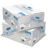 TRASH BAG 45gl 40x48" 14mic HDPE CLR/NAT 250/cs