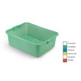 7" deep traex color-mate perforated drain box in green, Vollrath 1517-C19