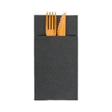 NAPKIN 15-3/4"sq KANGAROO PAPER BLACK 40/cs