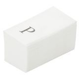 NAPKIN LINEN-LIKE 15-3/4x8" PAPER SANS 'P' SILVER 50/cs