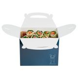 GABLE/ LUNCH BOX COMPOSTABLE 10x7x8" PAPER FRENCHIE 25/cs