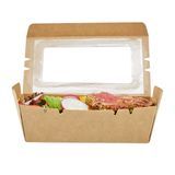 TAKEOUT 21oz 6-1/4x4" HINGE PAPER KRAFT 200/cs