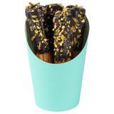 CUP INCLINE 12oz 4-3/4"h PAPER 3-1/2"dia TURQUOISE 100/cs