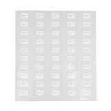 LABEL 2x1" PLASTIC CLEAR & WHT "IMMUNE HEALTH" 100/cs