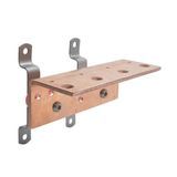 Copper Bent Ground Bar, 8 Arrestors, 1/8" x 4" x 28"