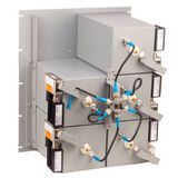 EMR 19" EIA Rack Mount 5 Channel Filter Ferrite Transmitter Combiner, Dual Stage Isolator, 125W Per Channel, 806-894 MHz, N Female Connectors