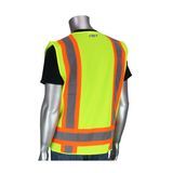 PIP Global Safety 302-0500Y/M Class 2 Two-Tone Hi-Viz Surveyor Vest