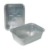 Durable® 5 Lbs Oblong 9 13/16" x 7 3/16" Aluminum Pan (255-45)