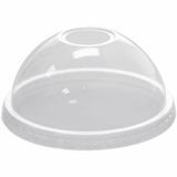 Lollicup® Clear Plastic 5oz-12oz Dome Cup Lids with Hole (C-HDL662-A)