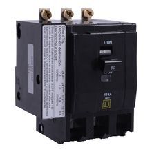 Square D by Schneider Electric QOB3801042 Miniature Circuit Breaker; 240V, 80 Amp, 3 Pole