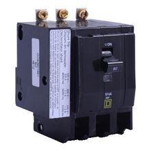 Square D by Schneider Electric QOB380VH1021 Miniature Circuit Breaker; 240V, 80 Amp, 3 Pole