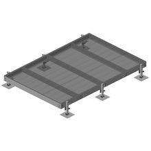 Equipment Platform, 10 ft x 20 ft, base with eight adjustable legs