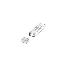 Plastic End Cap for  13/16 in. X 1-5/8 in. Channel, White