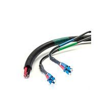 HYBRIFLEX® RRH Hybrid Jumper, 5/8”, 1 pair 8AWG, 2 pair Single-Mode Fiber with DLC to DLC/FullAXS Compatible Connectors, 15 ft