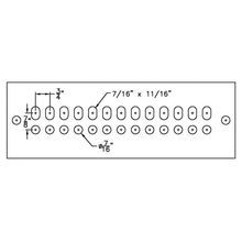 Copper Universal Ground Bar, 1/4