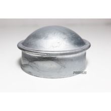 Galvanized Pipe Cap, 2-3/8 in OD