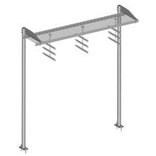 Safety Grated Waveguide Bridge Kit, 12 in x 10 ft, with two 10 ft 6 in base shoe posts