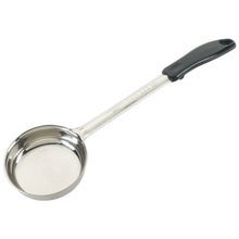 Winco® Stainless Steel 6oz Solid Bowl Black Handle Portioner (FPS-6)