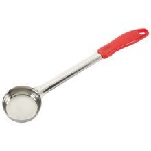 Winco® Stainless Steel 2oz Solid Bowl Red Handle Portioner (FPS-2)