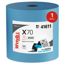 Kimberly-Clark® WypAll® Power Clean X70 Blue Medium Duty Cloths (41611)
