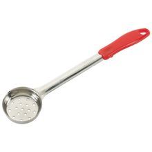 Winco® Stainless Steel 2oz Perforated Bowl Red Handle Food Portioner (FPP-2)