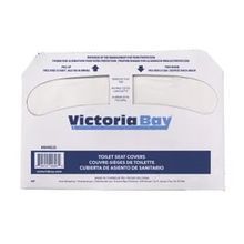 Victoria Bay® White 1/2 Fold Toilet Seat Covers (SHIELD)