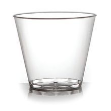 Fineline Settings® Clear 9oz Squat Plastic Tumbler (409-CL)