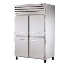 TRUE STA2H-4HS SPEC SERIES Reach-in Heated Cabinet, two-section, stainless steel front & sides, (4) stainless steel half doors with locks, cam-lift