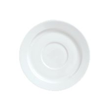REFLECTIONS SAUCER 5-7/8x2-1/8 PORCELAIN ALUMA WHITE 36ea/cs