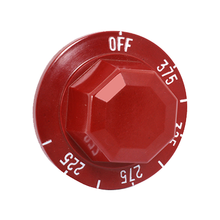 Allpoints 22-1183 Thermostat Dial, 375 to 225 F temperature range, red, plastic