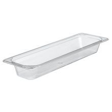 Cambro 22LPCW135 Camwear 1/2 Size Long Clear Polycarbonate Food Pan - 2 1/2