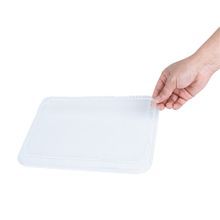 BENTO LID F/ 26oz BOX RECT PLASTIC CLEAR 50/cs