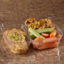 LID F/ 2-COMP SNACK BOX RECT 6-9/10x5-3/5