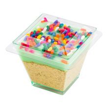 LID F/ MINI SQ KOVA CUP POLYSTYRENE CLEAR 100/cs