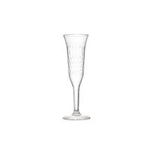 CHAMPAGNE FLUTE 5oz 1-PIECE POLYSTYRENE CLEAR 96/cs