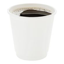 HOT CUP 8oz PAPER DOUBLE WALL WHITE 25/cs
