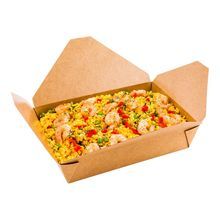 TAKEOUT BIO-PAK #2 8-1/2x6-1/4 RECT 49oz PAPER KRAFT 50/cs