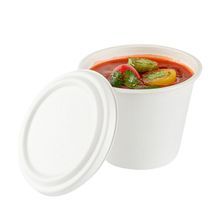 LID BAGASSE NO PFAS CMPST WHT F/ SOUP CUP 15oz 4