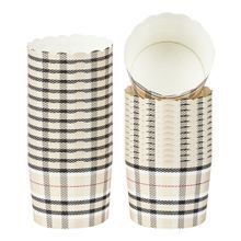 BAKING UP 6oz 2-3/4dia SCALLOP PAPER PLAID 200/cs