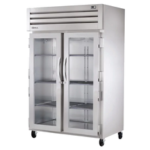 TRUE STA2R-2G-HC SPEC SERIES Refrigerator, Reach-in, two-section, stainless steel front & sides, (2) glass doors with locks, cam-lift hinges