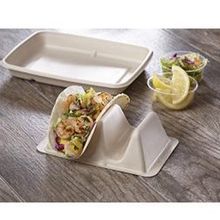 TACO TRAY DIVIDED INSERT PULP 7x4.25x2
