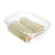 CONTAINER HINGED TAMPER RESIST 32oz 6-1/2