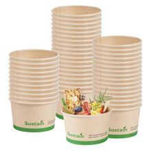 TOGO CUP CUP 12oz 2-1/4h CMPST BAMBOO PAPER KRAFT 50/cs