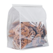 TIN TIE BAG 8-3/4x4-1/2x10-3/4 COTTON PAPER PET WHITE 100/cs