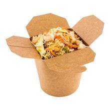 TAKEOUT NOODLE CUP 32oz ROUND PAPER 4x3-1/2